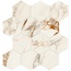 Pastorelli Sunshine С000480073 P009638_SuCapraiaWhiteEsagona Mosaic 30x34,7 cm, Italy, other types of marble - photo 1