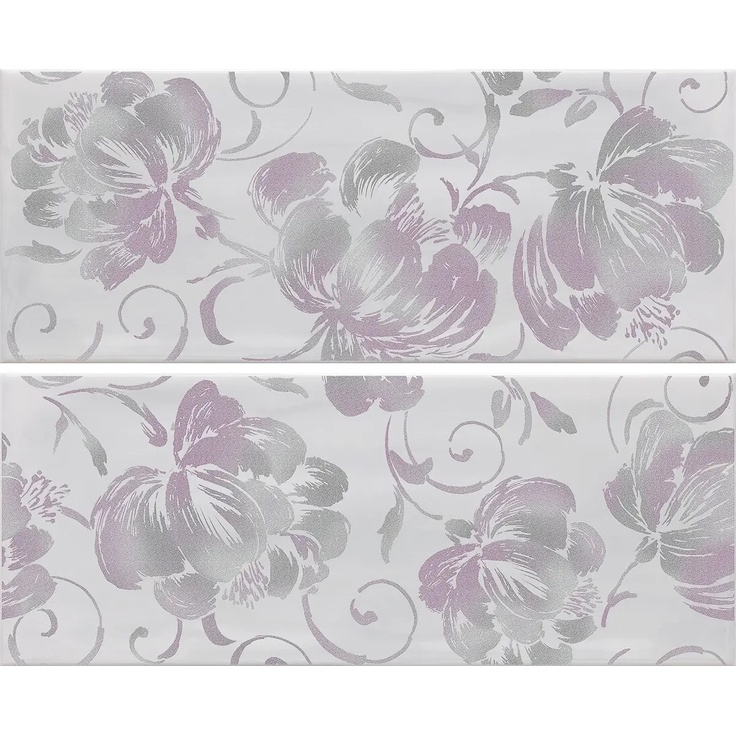 Paul Ceramiche Caribe С000405926 PCAD12 INSERTO FLORES ICE A+B 20x50 Decor 20x50 cm, Italy - photo 1 Paul Ceramiche Caribe С000405926 PCAD12 INSERTO FLORES ICE A+B 20x50 Decor 20x50 cm, Italy - photo 1