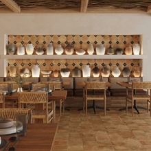 Peronda FS Nonna 45,2x45,2 см, glazed porcelain stoneware, Spain, cotto - interior photo 1 - 2 Peronda FS Nonna 45,2x45,2 см, glazed porcelain stoneware, Spain, cotto - interior photo 1 - photo 2