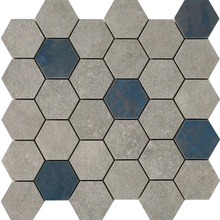 Peronda Grunge С000502280 27958_D.GRUNGE GREY HEXA/AS/28,3X29,4/C Mozaikk 28,3x29,4 cm, Spania, under betong - foto 1 - foto 1