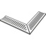 Peronda Manhattan С000565098 MANHATTAN ANGLE CORNER DRAINAGE GRATE BONE 90*90 Special Element 90x90 cm, Spain, other types of stone - photo 1