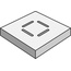 Peronda Manhattan С000565107 MANHATTAN SQUARE CORNER DRAINAGE GRATE BONE 15*15*2 Elemento especial 15x15 cm, España, otros tipos de piedra - foto 1