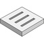 Peronda Manhattan С000565104 MANHATTAN SQUARE CORNER DRAINAGE GRATE GREY 15*15*1,6 Special Element 15x15 cm, Spain, other types of stone - photo 1 Peronda Manhattan С000565104 MANHATTAN SQUARE CORNER DRAINAGE GRATE GREY 15*15*1,6 Special Element 15x15 cm, Spain, other types of stone - photo 1