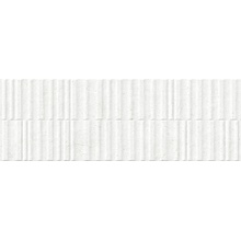 Peronda Manhattan Wall White Wavy SP/R wall tile 33,3x100 cm, Spain, concrete  - photo 1 - photo 1