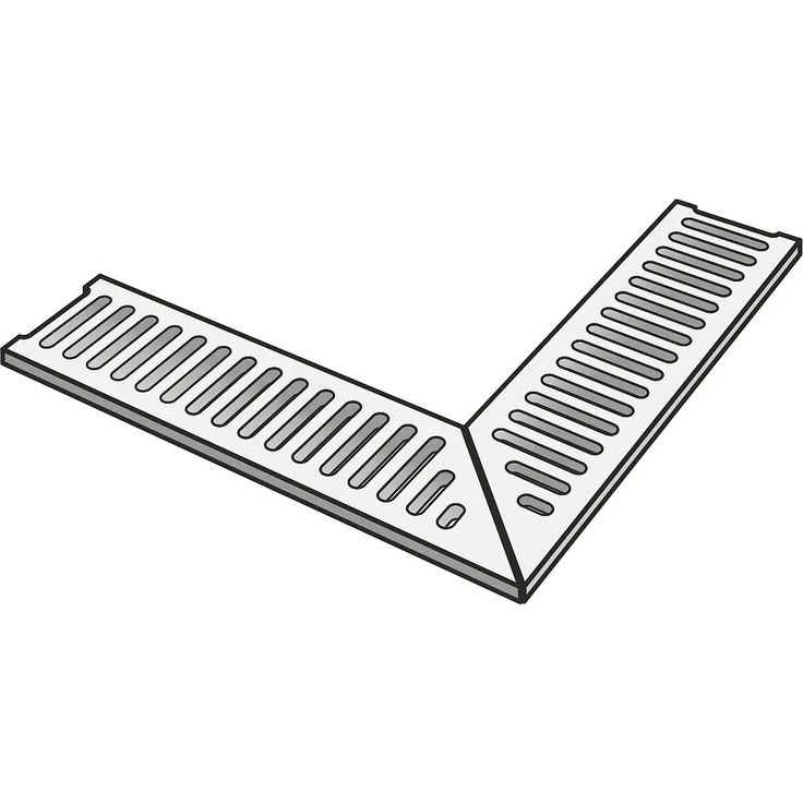 Peronda Nature С000562120 NATURE ANGLE CORNER DRAINAGE GRATE GREY Speciální prvek 60x60 cm, Španělsko, další druhy kamene - fotografie 1 Peronda Nature С000562120 NATURE ANGLE CORNER DRAINAGE GRATE GREY Speciální prvek 60x60 cm, Španělsko, další druhy kamene - fotografie 1
