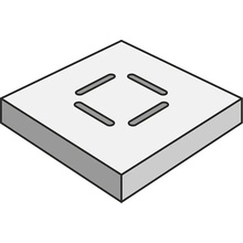 Peronda Nature С000562144 NATURE SQUARE CORNER DRAINAGE GRATE GREY Élément spécial 15x15 cm, Espagne, autres types de pierre - photo 1 - photo 1