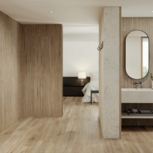 Peronda Verbier 19,5x121,5, geglazuurd keramisch graniet, Spanje, hout - interieurfoto 1 - foto 2