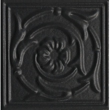 Petracer's 800 Italiano С000163598 BsToz05_8X8 TOZZETTO NERO Dekor 8x8 cm, Italien, monokrom - foto 1 - foto 1