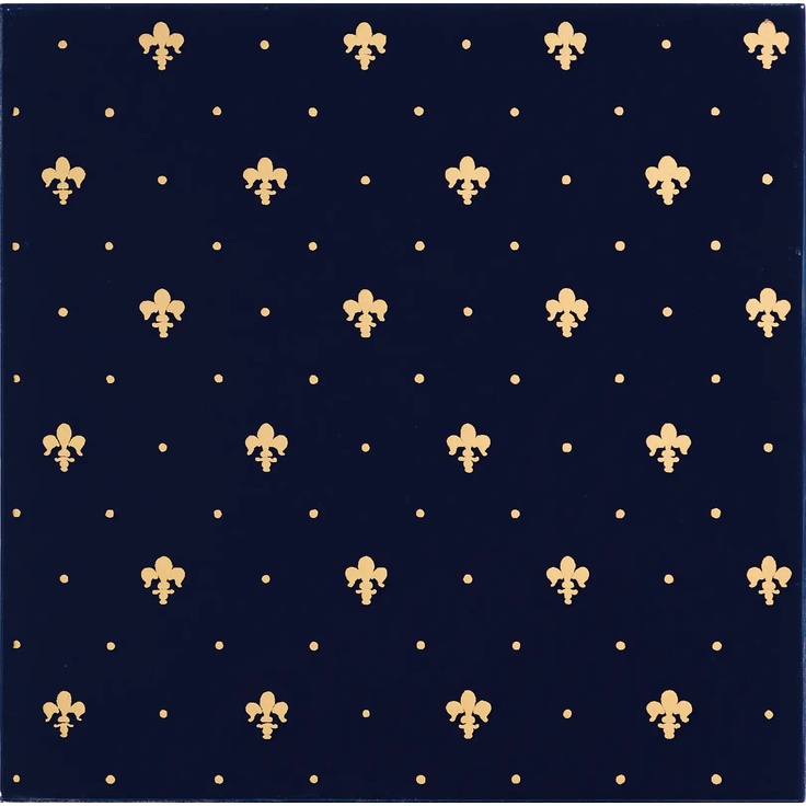 Petracer's Grand Elegance Gold С000163892 Gll03-11_GiglioOroSuBlu20X20 wall tile 20x20 cm, Italy, gold and precious metals - photo 1 Petracer's Grand Elegance Gold С000163892 Gll03-11_GiglioOroSuBlu20X20 wall tile 20x20 cm, Italy, gold and precious metals - photo 1