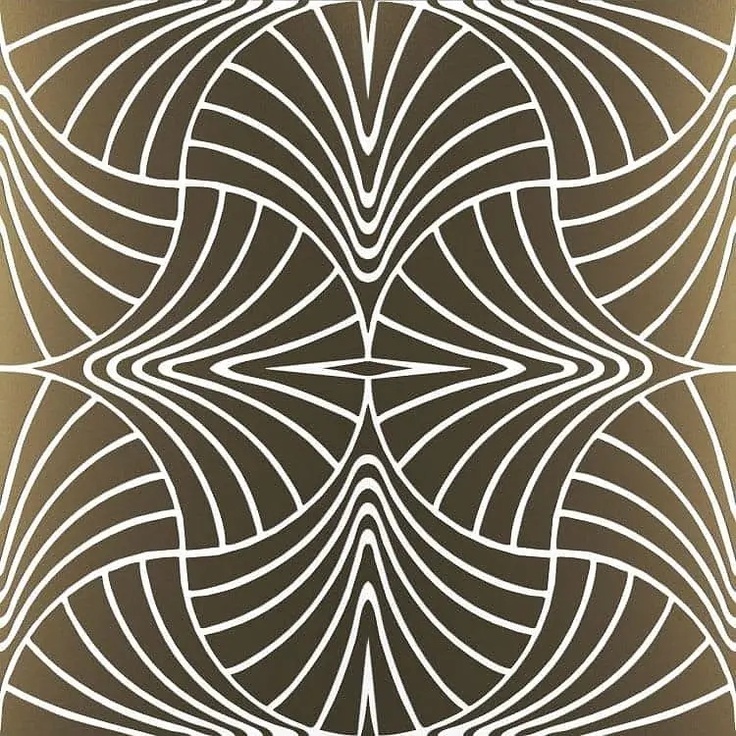 Petracer's Swing С000451461 Brass Piuma on matt white 60x60_Piuma ottone su fondo bianco matt porcelain tile 60x60 cm, Italy, metal and rust - photo 1 Petracer's Swing С000451461 Brass Piuma on matt white 60x60_Piuma ottone su fondo bianco matt porcelain tile 60x60 cm, Italy, metal and rust - photo 1