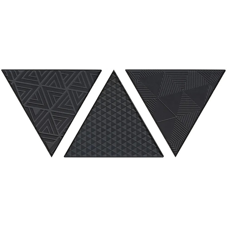 Petracer's Triangolo С000504535 TG D VIBRA 05_TRIANGOLO VIBRAZIONI NERO MATT 17X17H15 azulejo de parede 17x17x17 cm, Itália - foto 1 Petracer's Triangolo С000504535 TG D VIBRA 05_TRIANGOLO VIBRAZIONI NERO MATT 17X17H15 azulejo de parede 17x17x17 cm, Itália - foto 1