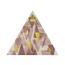 Petracer's Triangolo С000504570 TG D IMP ORO 13_TRIANGOLO IMPRESSIONI ORO SU ROSA Dekor 17x17x17 cm, Italien, guld og ædelmetaller - foto 1