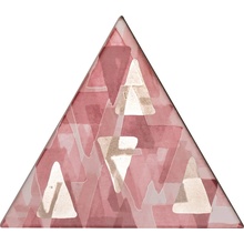 Petracer's Triangolo С000504575 TG D IMP PLA 13_TRIANGOLO IMPRESSIONI PLATINO SU ROSA Sisustus 17x17x17 cm, Italia - kuva 1 - kuva 1