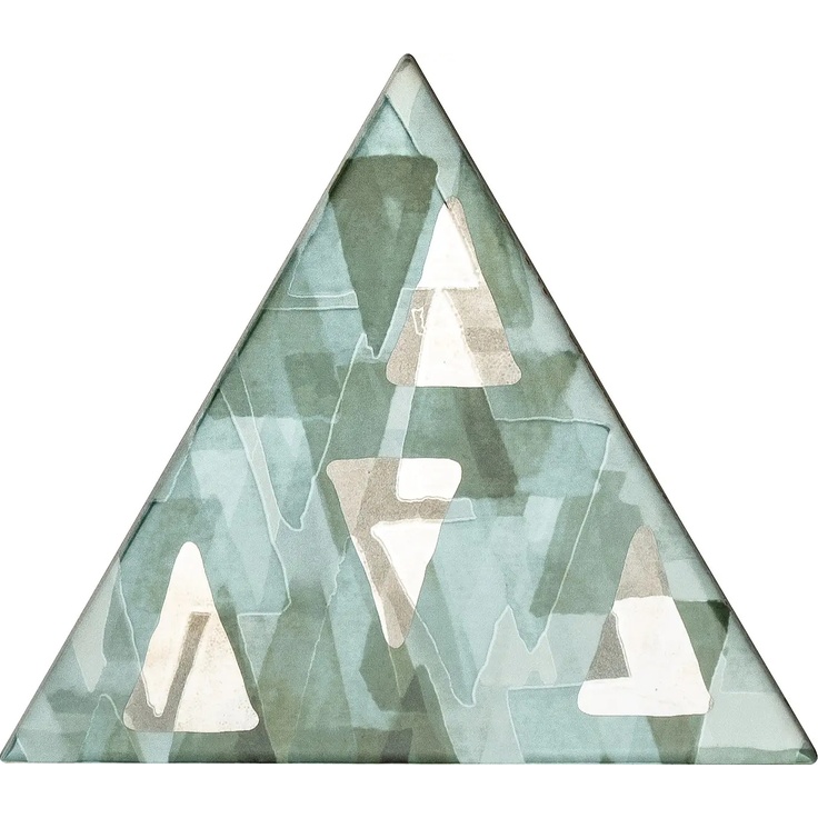 Petracer's Triangolo С000504573 TG D IMP PLA 09_TRIANGOLO IMPRESSIONI PLATINO SU VERDE Dekor 17x17x17 cm, Italien - foto 1 Petracer's Triangolo С000504573 TG D IMP PLA 09_TRIANGOLO IMPRESSIONI PLATINO SU VERDE Dekor 17x17x17 cm, Italien - foto 1
