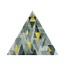 Petracer's Triangolo С000504568 TG D IMP ORO 09_TRIANGOLO IMPRESSIONI ORO SU VERDE Dekor 17x17x17 cm, Italien, guld og ædelmetaller - foto 1