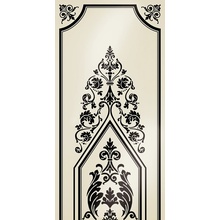 Petracer's Ad Personam С000163601 TrArabesque05_50X100 AD PERSONAM ARABESQUE NERO Dekor 50x100 cm, Italien, under stof - foto 1 - foto 1