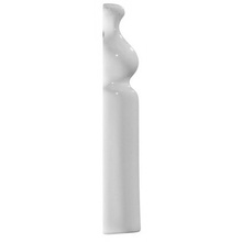 Petracer's Capitonne Spigolo Base Bianco Vinkel 2,6x12 cm, Italien, granite look - foto 1 - foto 1