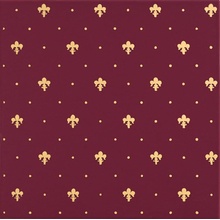 Petracer`s Grand Elegance Gold Giglio Oro Su Bordeaux Decoratie 20x20 cm, Italië - foto 1 - foto 1