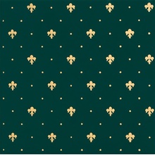 Petracer`s Grand Elegance Gold Giglio Oro Su Verde Decoratie 20x20 cm, Italië - foto 1 - foto 1