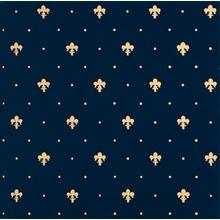 Petracer`s Grand Elegance Gold Giglio Oro Su Blu Decoratie 20x20 cm, Italië - foto 1 - foto 1