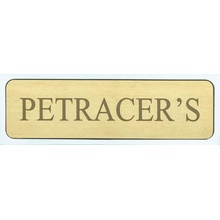 Petracer`s Novecento Firma ottone su cromo Einlage 2,5x7,5 cm, Italien, granite look - Foto 1 - Foto 1