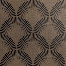 Petracer`s Swing Pavone Ottone Su Nero Matt Decor 60x60 cm, Italy, fabric - photo 1 - photo 1