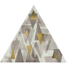 Petracer's Triangolo Impressioni Oro Su Grigio Dekor 17x17 cm, Italien, granite look - foto 1 - foto 1