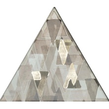 Petracer's Triangolo Impressioni Platino Su Grigio Dekor 17x17 cm, Italien, granite look - foto 1 - foto 1