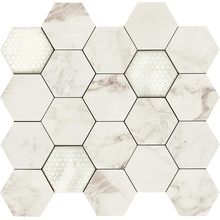 Piemme Majestic С000492629 02617_HexagonImperialPearlLev Mosaic 34x36 cm, Italy, other types of marble - photo 1 - photo 1