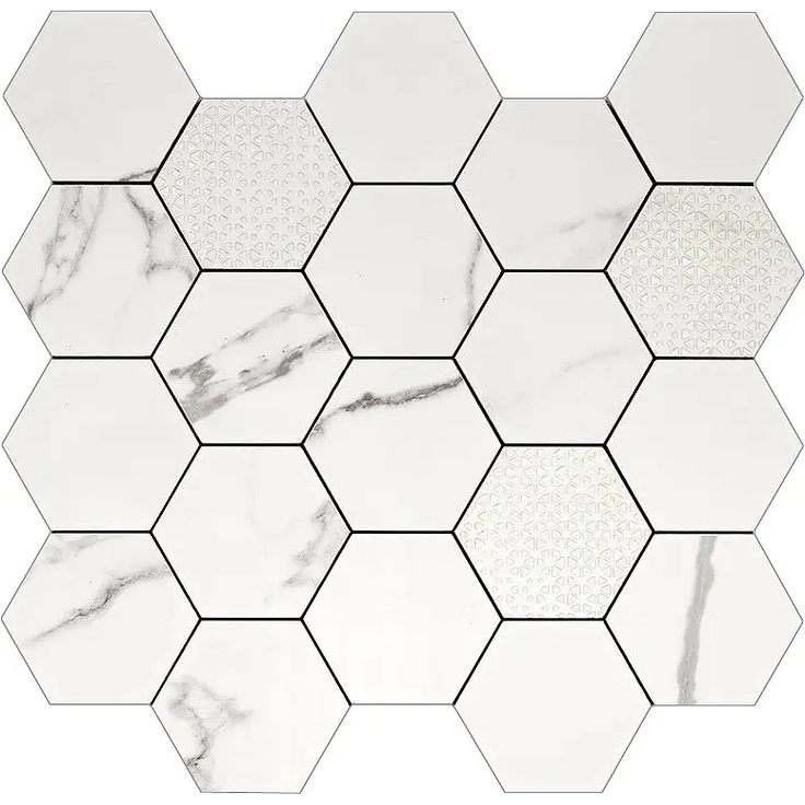 Piemme Majestic С000492666 02660_HexagonQueenSTiaraLev Mosaic 34x36 cm, Italy, other types of marble - photo 1 Piemme Majestic С000492666 02660_HexagonQueenSTiaraLev Mosaic 34x36 cm, Italy, other types of marble - photo 1