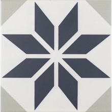 Pissano Hydraulic Collection С000543021 0000000203_FontenayBlue15X15 porcelain tile 15x15 cm, Spain, hydraulic tile imitation - photo 1 - photo 1