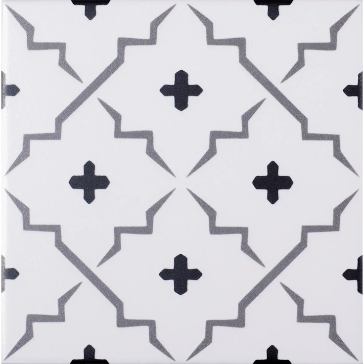 Pissano Hydraulic Collection С000637114 Mistral 9 gres porcelánový 15x15 cm, Španělsko, imitace hydraulické dlaždice - fotografie 1 Pissano Hydraulic Collection С000637114 Mistral 9 gres porcelánový 15x15 cm, Španělsko, imitace hydraulické dlaždice - fotografie 1