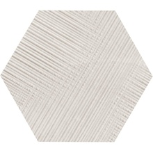 Provenza Eureka E035 Tartan Esagona Bianco Decoratie 19,3x22 cm, Italië, steen  - foto 1 - foto 1