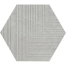 Provenza Eureka E037 Tartan Esagona Grigio Decoratie 19,3x22 cm, Italië, steen  - foto 1 - foto 1