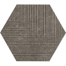Provenza Eureka E038 Tartan Esagona Moka Decoratie 19,3x22 cm, Italië, steen  - foto 1 - foto 1