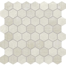 Provenza Eureka EF4F Mosaico Esagona Bianco Mozaïek 30x30 cm, Italië, mozaieklook - foto 1 - foto 1