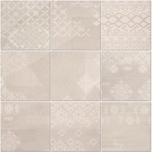 Provenza Gesso E3FM Decoro Patchwork Natural White Rett Dekor 20x20 cm, Itálie - fotografie 1 - foto 1