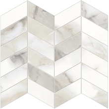 Provenza Unique Marble С000581086 EL99_30X30UniqueMarbleMosaicoArrowsCalacattaRegaleFullLappato Mozaïek 30x30 cm, Italië, calacatta - foto 1 - foto 1