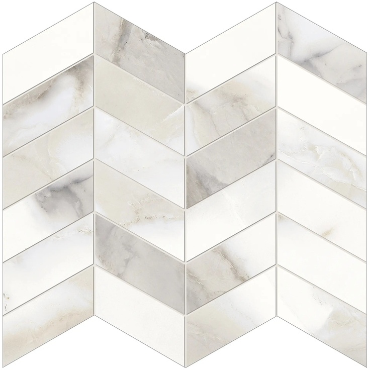 Provenza Unique Marble С000581081 EL93_30X30UniqueMarbleMosaicoArrowsCalacattaRegaleSilktech Mozaika 30x30 cm, Itálie, kalkata - fotografie 1 Provenza Unique Marble С000581081 EL93_30X30UniqueMarbleMosaicoArrowsCalacattaRegaleSilktech Mozaika 30x30 cm, Itálie, kalkata - fotografie 1
