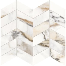 Provenza Unique Marble EL97 Arrows Paonazzetto Lappato Mozaïek 30x30 cm, Italië, mozaieklook - foto 1 - foto 1
