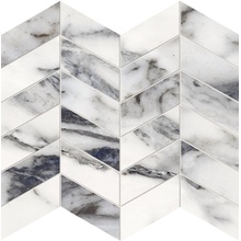 Provenza Unique Marble EL92 Arrows Bianco Siena Silktech Mozaïek 30x30 cm, Italië, mozaieklook - foto 1 - foto 1