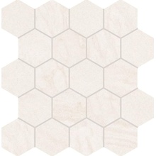 Provenza Varana Stone EN28 Hexagon Cross Cut White Silktech Mosaico 29,3x30 cm, Itália, efeito mosaico - foto 1 - foto 1