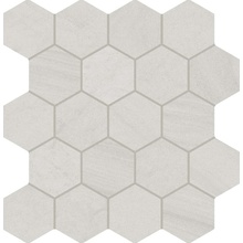 Provenza Varana Stone EN27 Hexagon Cross Cut Light Grey Silktech Mosaico 29,3x30 cm, Itália, efeito mosaico - foto 1 - foto 1