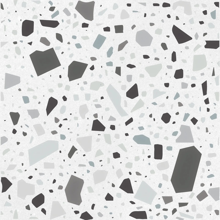 Quintessenza Confetti С000533594 CNF101M_BiancoGrigio porcelain tile 18,6x18,6 cm, Italy, terrazzo - photo 1 Quintessenza Confetti С000533594 CNF101M_BiancoGrigio porcelain tile 18,6x18,6 cm, Italy, terrazzo - photo 1