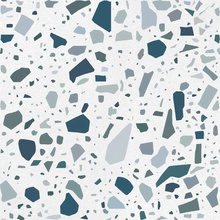 Quintessenza Confetti С000533595 CNF102M_BiancoPetrolio gres porcelanowy 18,6x18,6 cm, Włochy, terrazzo - zdjęcie 1 - zdjęcie 1