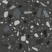 Quintessenza Confetti С000533600 CNF107M_NeroPetrolio gres porcelanowy 18,6x18,6 cm, Włochy, terrazzo - zdjęcie 1 - zdjęcie 1