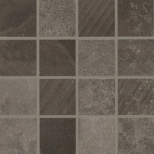 Quintessenza Superfici20 С000435560 SVN404M_Mosaico4,7X4,7AntraciteMix Mozaikk 20x20 cm, Italia, under betong - foto 1 - foto 1