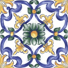 Ragno Amuri С000593511 RC8J_AmuriDecoroMaiolicaTappeto3Glossy20X20 gres porcelanato 20x20 cm, Itália - foto 1 - foto 1