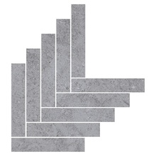 Ragno Kalkstone С000582202 RANW_KalkstoneGreyMosaicoFreccia44,9X61,6 Mosaico 44,9x61,6 cm, Itália, calcário - foto 1 - foto 1