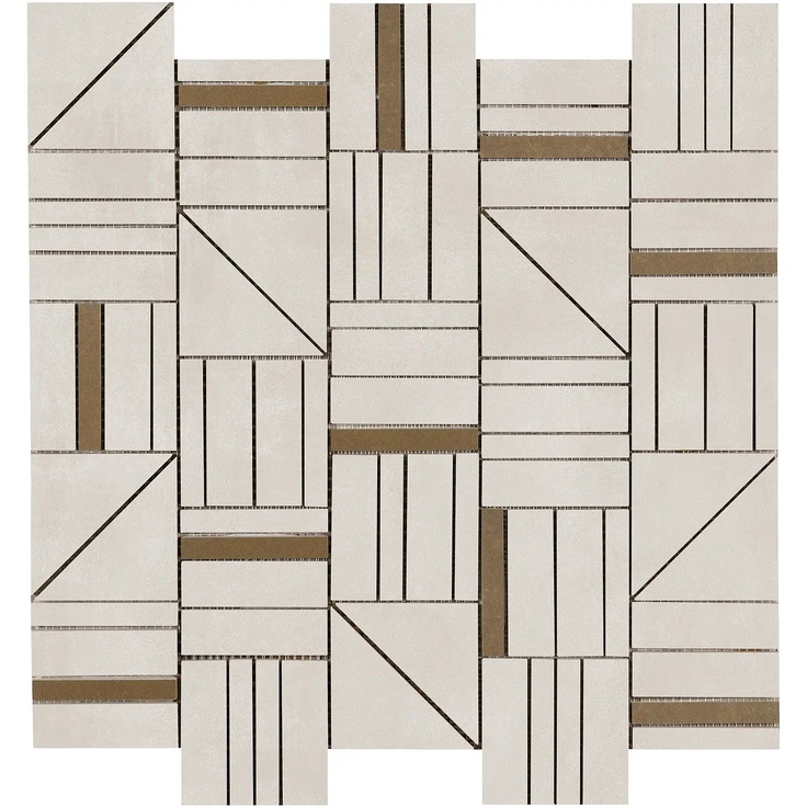 Ragno Resina С000478537 R7LQ_ResinaGrigioMosaicoForme40X43 Mosaic 40x43 cm, Italy, resin look - photo 1 Ragno Resina С000478537 R7LQ_ResinaGrigioMosaicoForme40X43 Mosaic 40x43 cm, Italy, resin look - photo 1